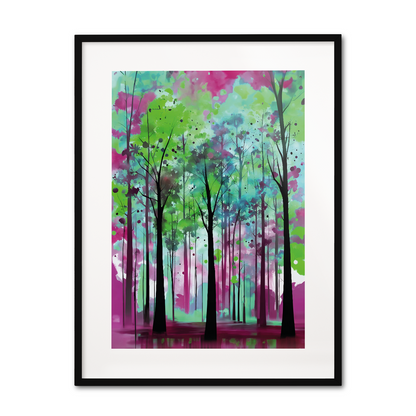ABSTRACT FOREST **UNFRAMED POSTER**