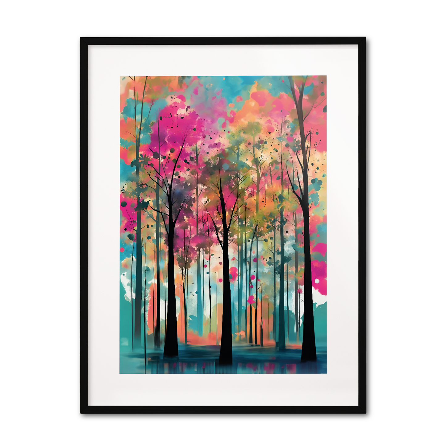 ABSTRACT FOREST **UNFRAMED POSTER**