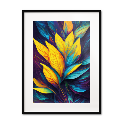 LEAVES IN ABSTRACT **UNFRAMED POSTER**