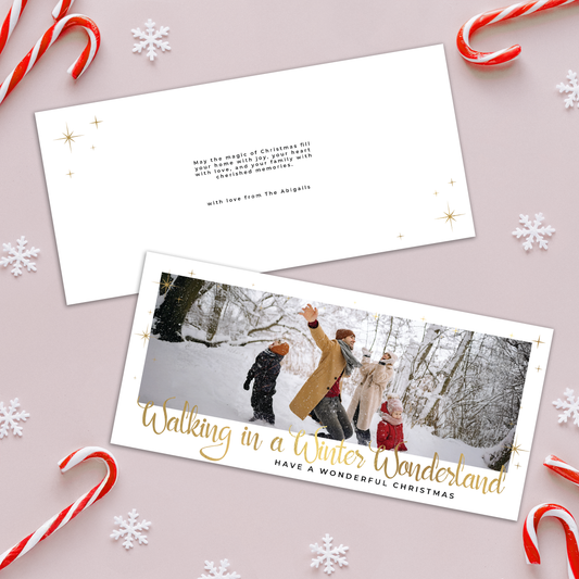Winter Wonderland Pack of 10 Personalised Christmas Cards