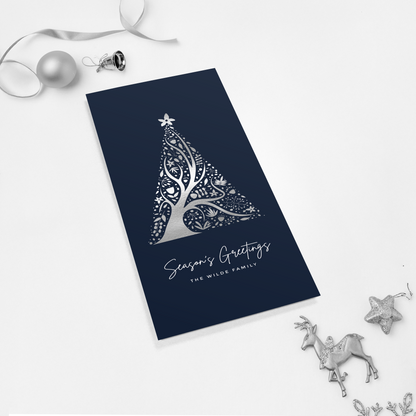 Abstract Christmas Tree Pack of 10 Christmas Cards