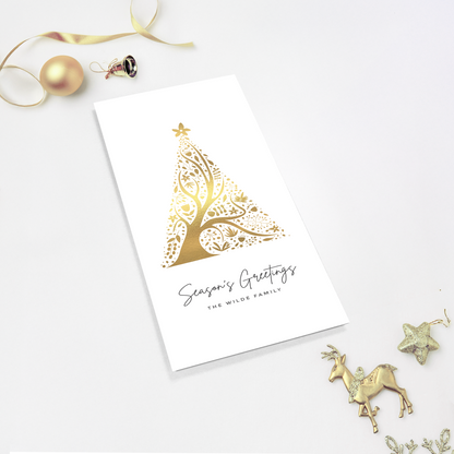 Abstract Christmas Tree Pack of 10 Christmas Cards