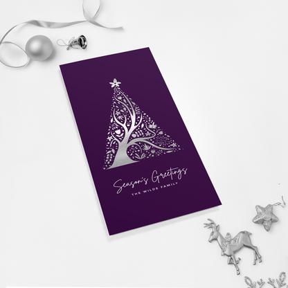 Abstract Christmas Tree Pack of 10 Christmas Cards