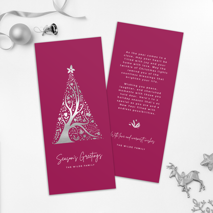 Abstract Christmas Tree Pack of 10 Christmas Cards
