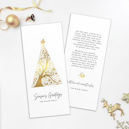 Abstract Christmas Tree Pack of 10 Christmas Cards