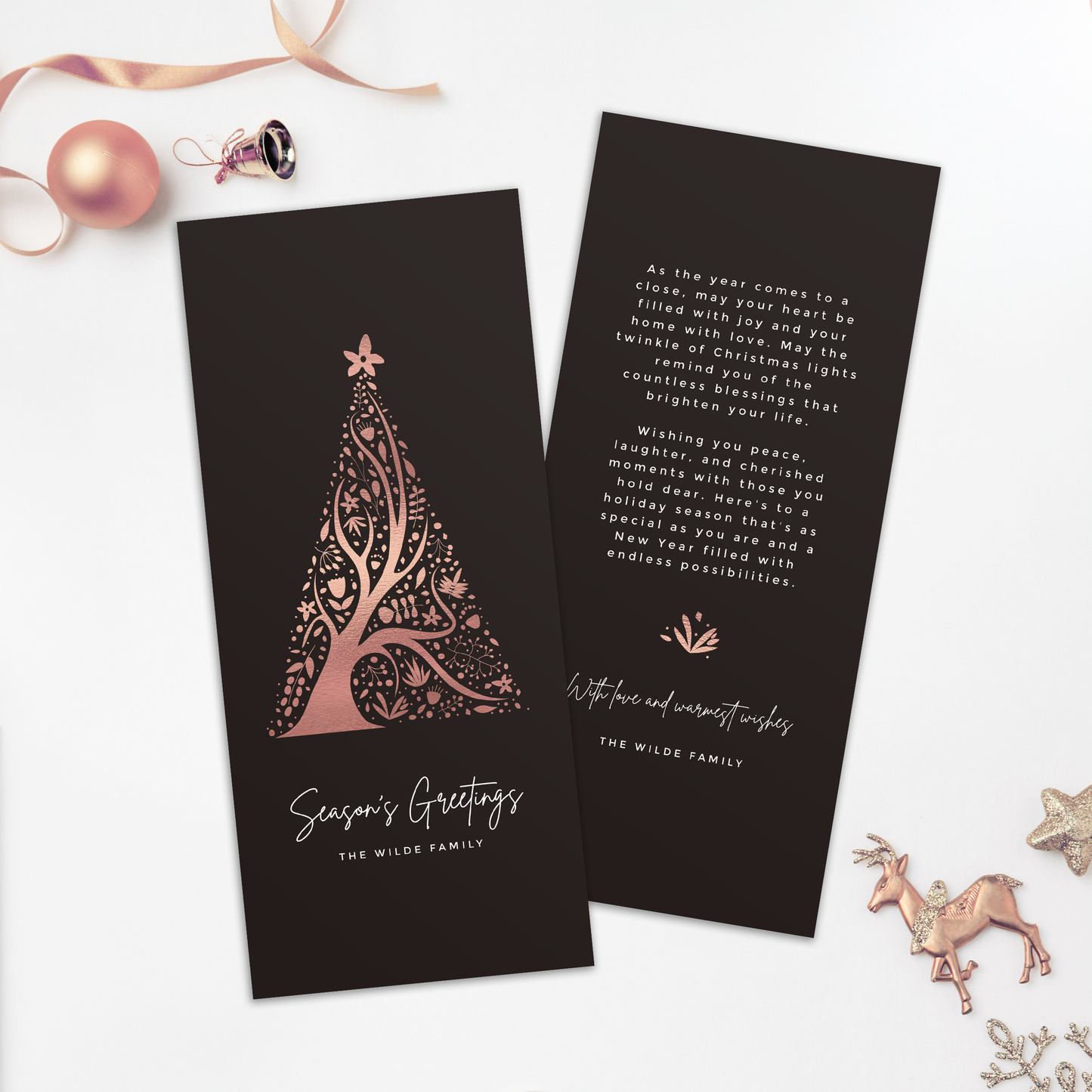 Abstract Christmas Tree Pack of 10 Christmas Cards