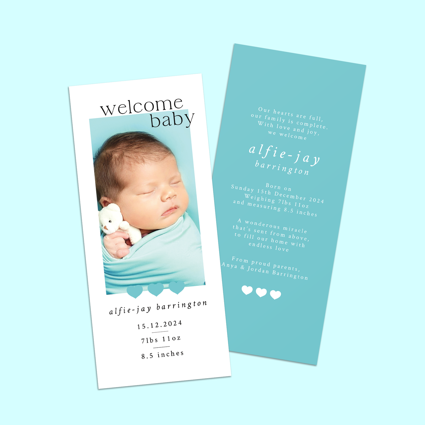 Lilly-Mae - Pack of 10 Birth Announcements
