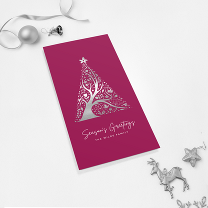 Abstract Christmas Tree Pack of 10 Christmas Cards
