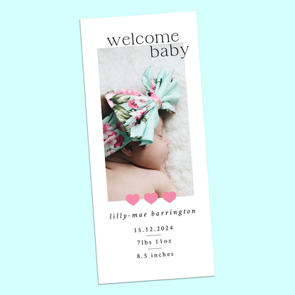 Lilly-Mae - Pack of 10 Birth Announcements