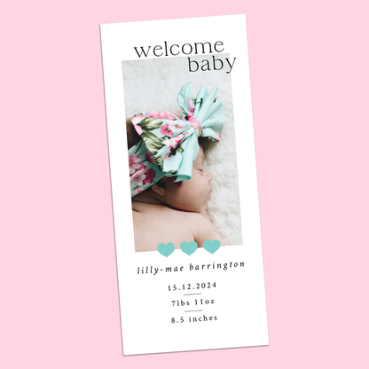 Lilly-Mae - Pack of 10 Birth Announcements