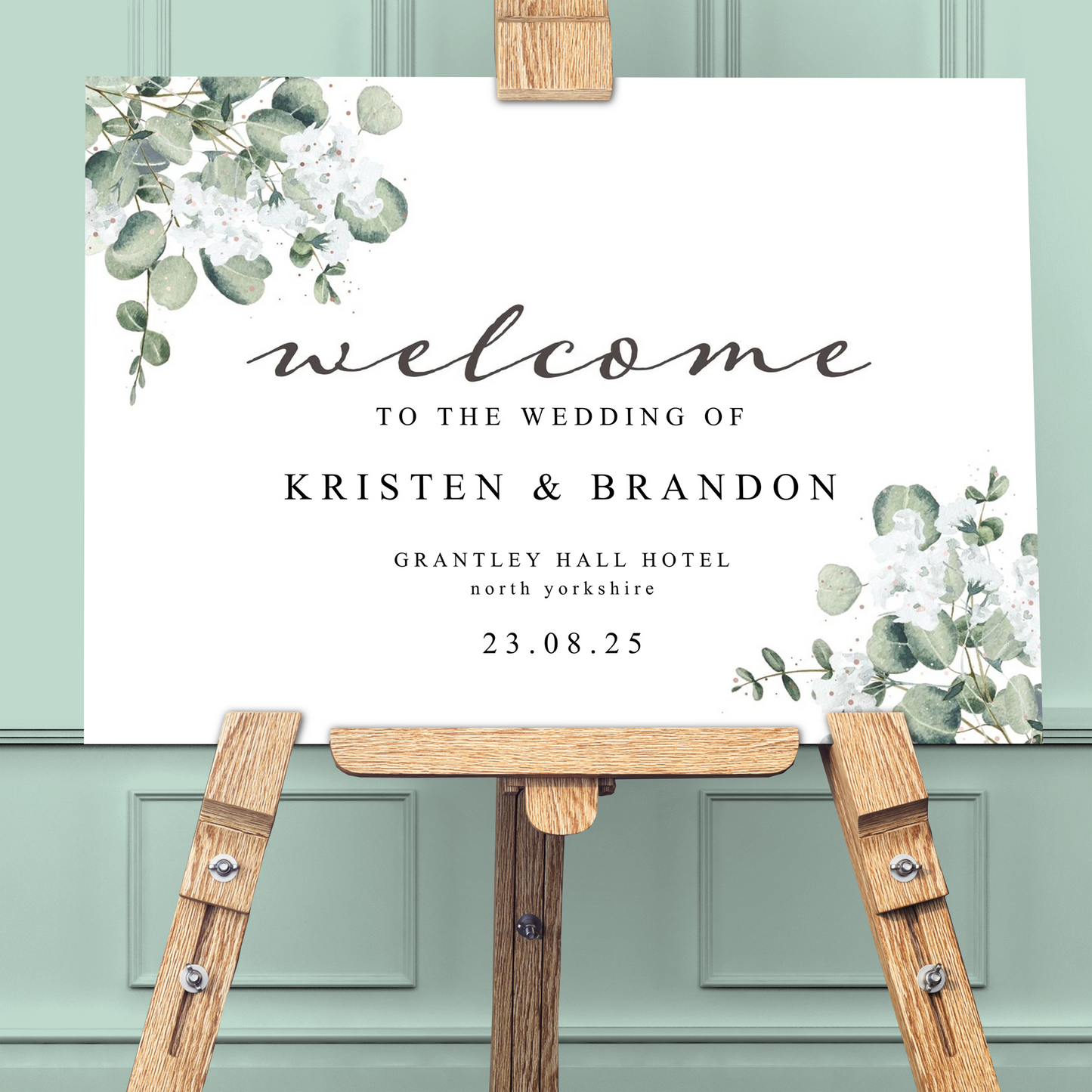 Foam Board Welcome Sign