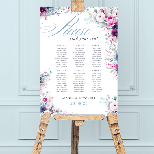 Foam Board Table Plan