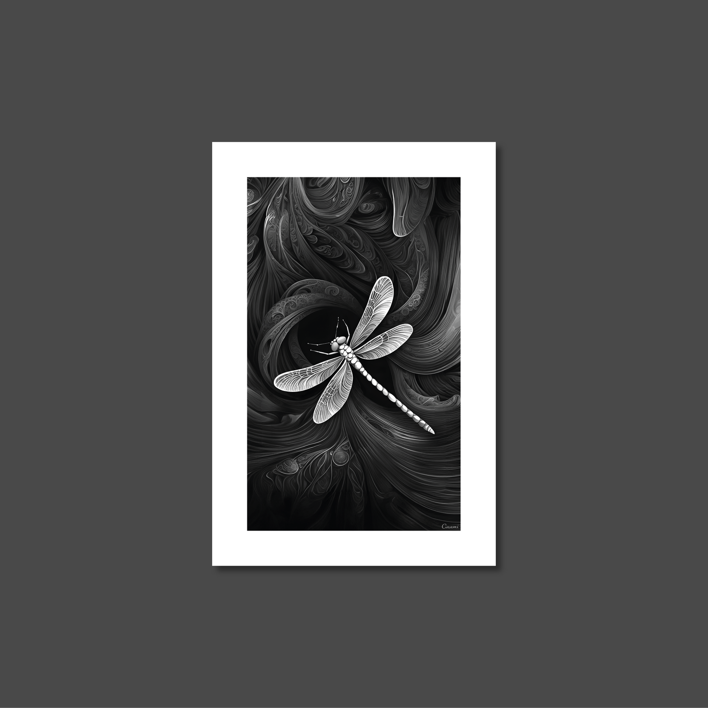 ABSTRACT DRAGONFLY **UNFRAMED ART PRINT**