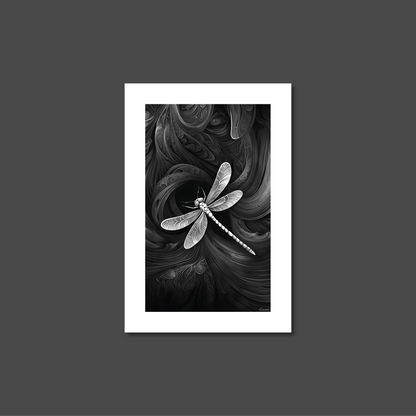 ABSTRACT DRAGONFLY **UNFRAMED ART PRINT**