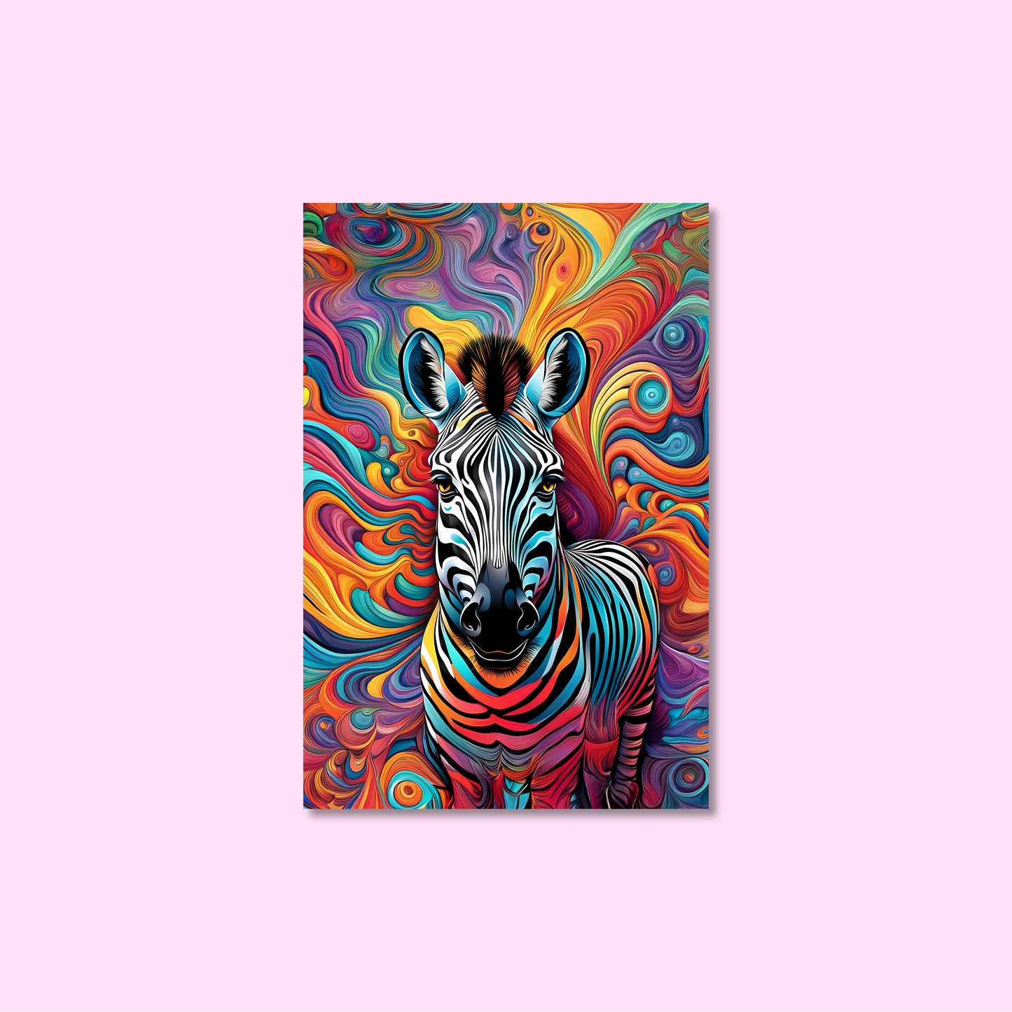 ABSTRACT ZEBRA **UNFRAMED ART PRINT**