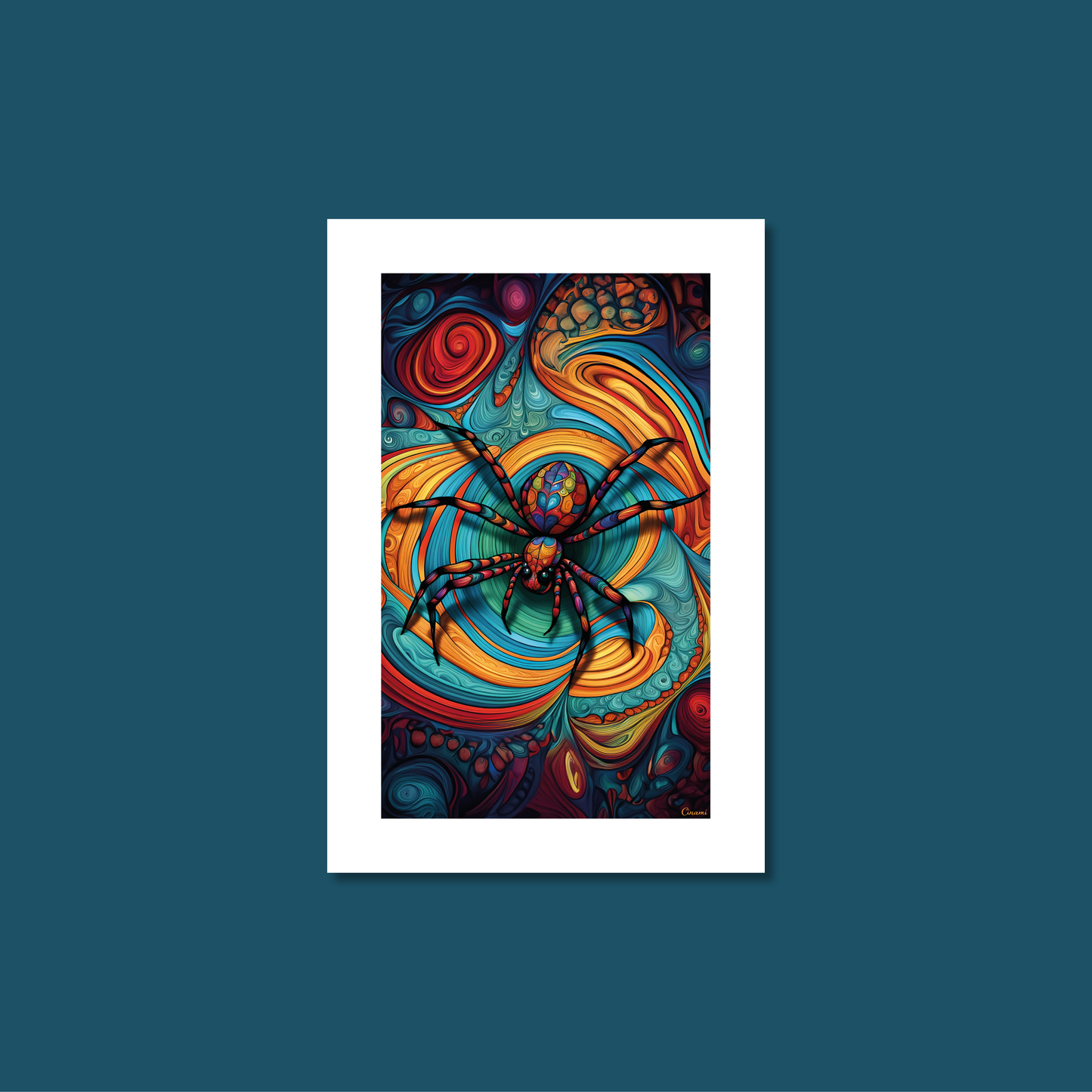 ABSTRACT SPIDER **UNFRAMED ART PRINT**