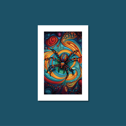 ABSTRACT SPIDER **UNFRAMED ART PRINT**