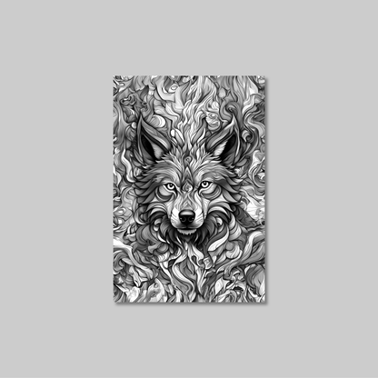 ABSTRACT WOLF **UNFRAMED ART PRINT**