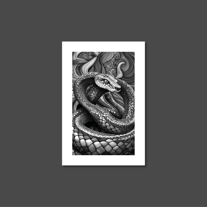 ABSTRACT COBRA **UNFRAMED ART PRINT**