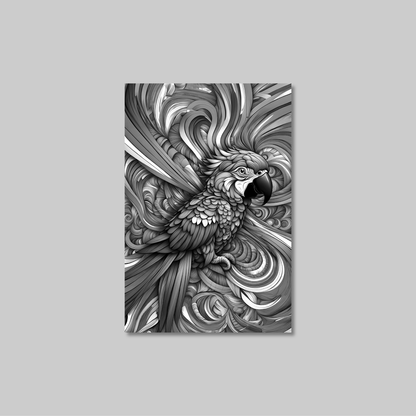 ABSTRACT PARROT **UNFRAMED ART PRINT**
