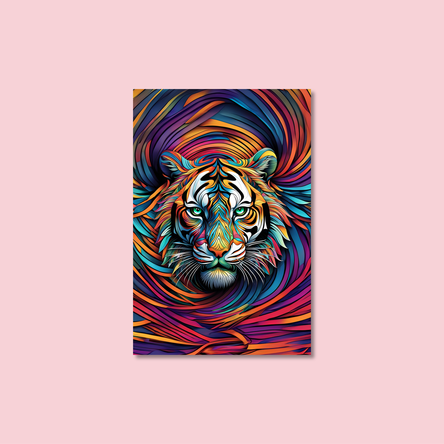 ABSTRACT TIGER **UNFRAMED ART PRINT**