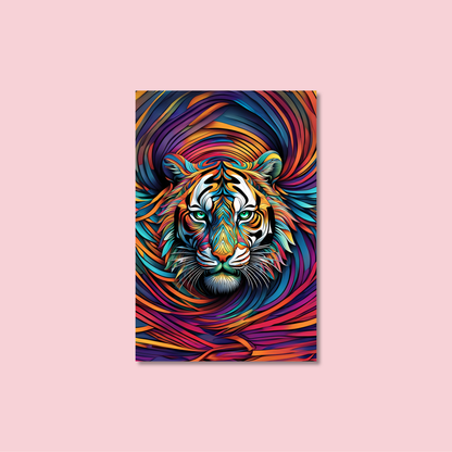 ABSTRACT TIGER **UNFRAMED ART PRINT**