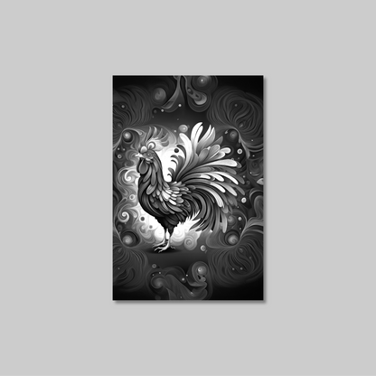 ABSTRACT COCKEREL **UNFRAMED ART PRINT**