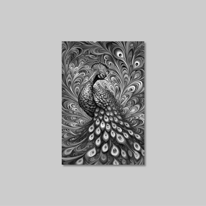 ABSTRACT PEACOCK **UNFRAMED ART PRINT**