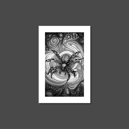 ABSTRACT SPIDER **UNFRAMED ART PRINT**