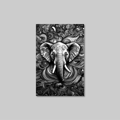 ABSTRACT ELEPHANT **UNFRAMED ART PRINT**
