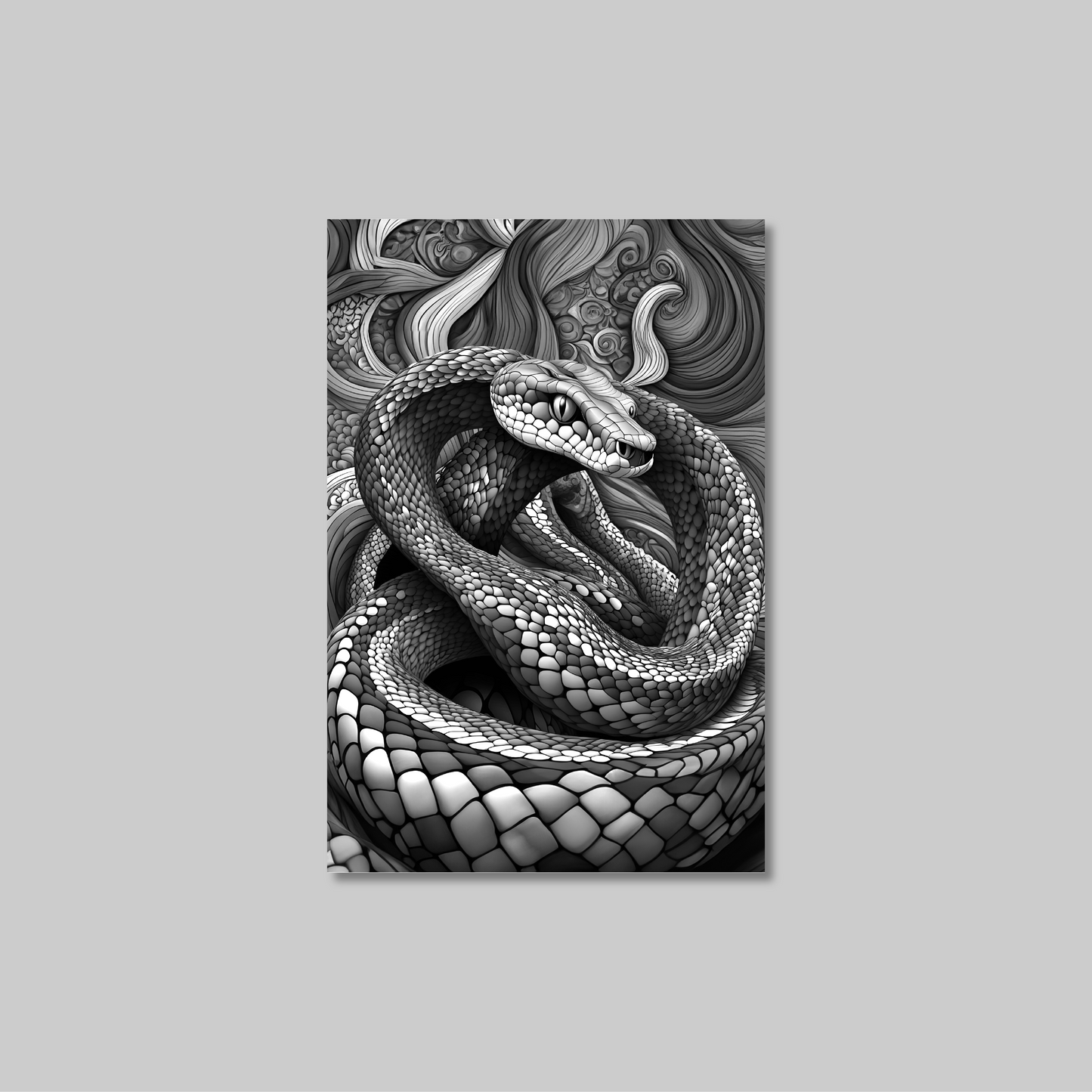 ABSTRACT COBRA **UNFRAMED ART PRINT**