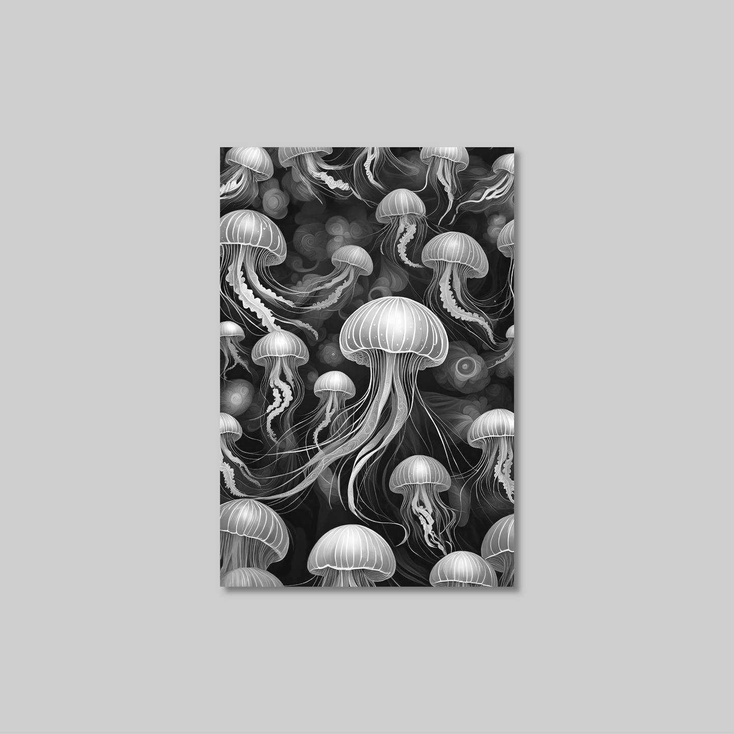 ABSTRACT JELLYFISH **UNFRAMED ART PRINT**
