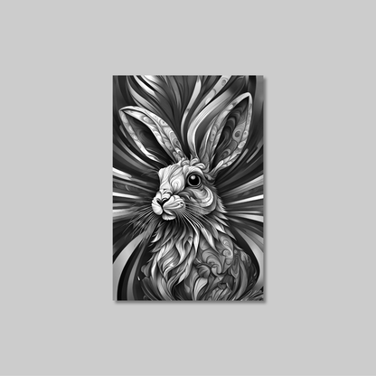 ABSTRACT RABBIT **UNFRAMED ART PRINT**