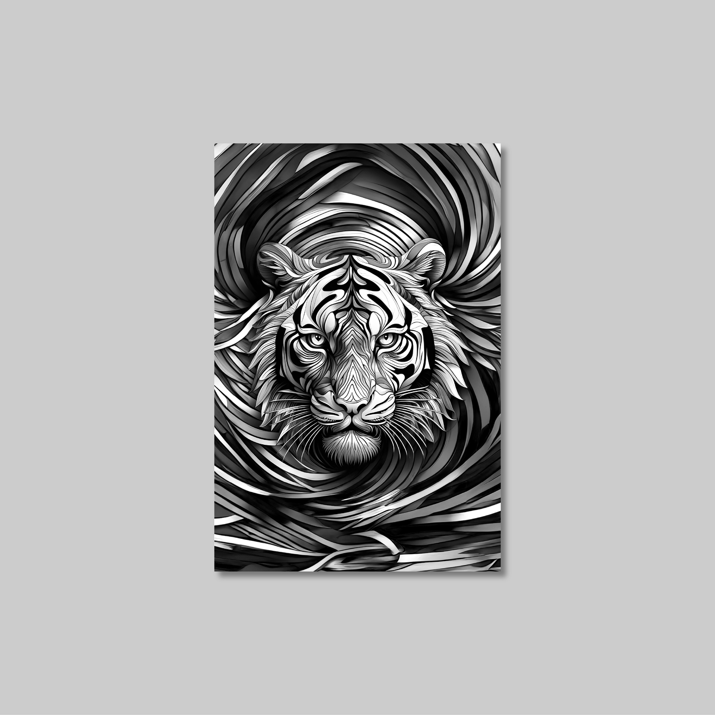 ABSTRACT TIGER **UNFRAMED ART PRINT**