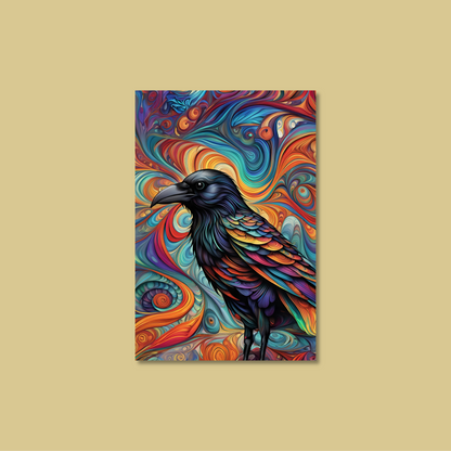 ABSTRACT CROW **UNFRAMED ART PRINT**
