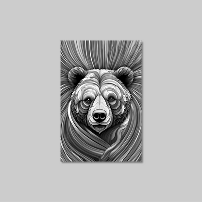 ABSTRACT BEAR **UNFRAMED ART PRINT**