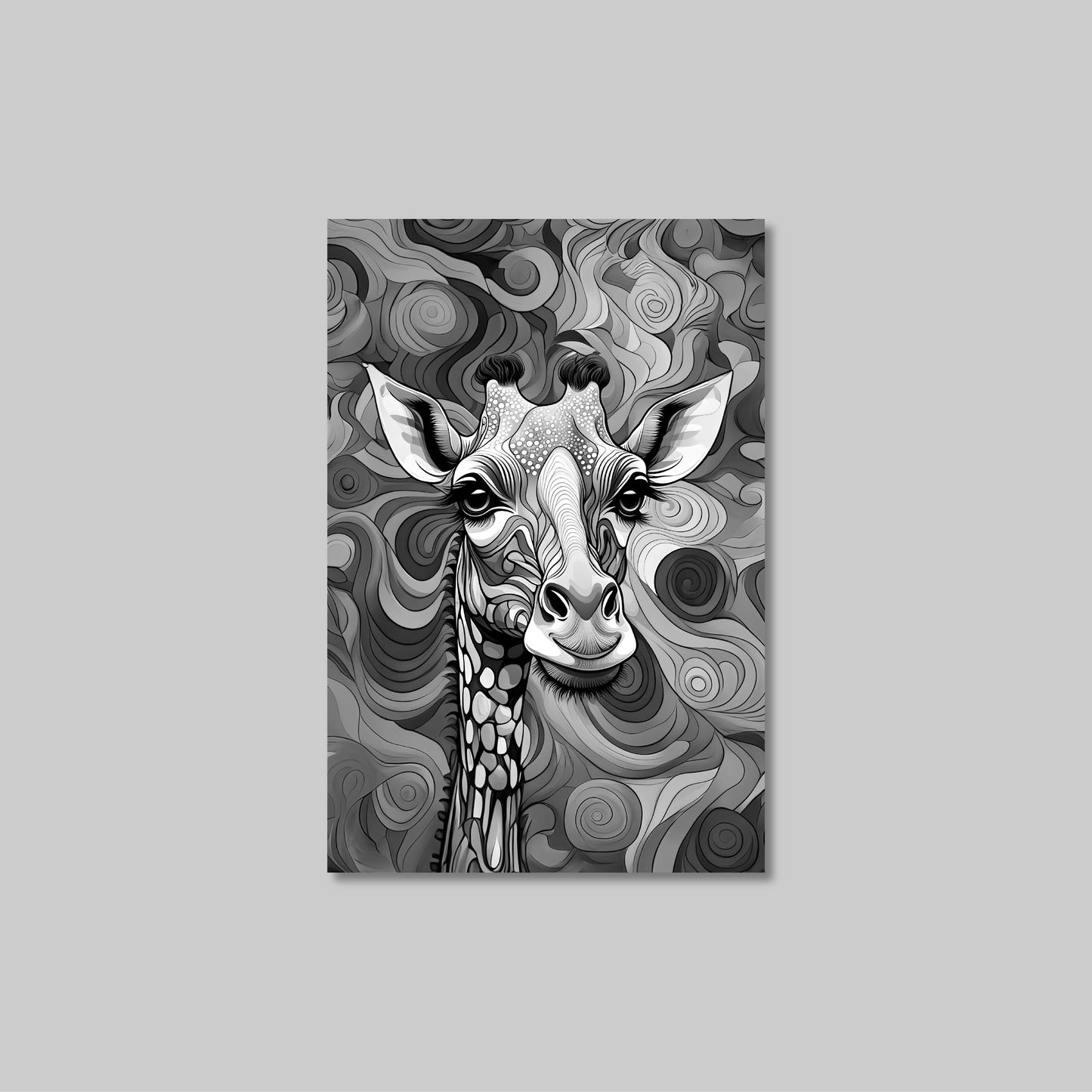 ABSTRACT GIRAFFE **UNFRAMED ART PRINT**
