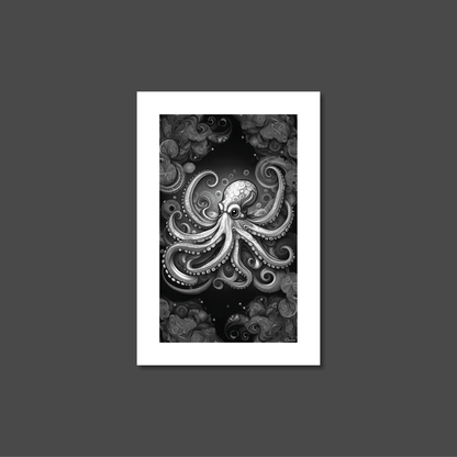 ABSTRACT OCTOPUS **UNFRAMED ART PRINT**