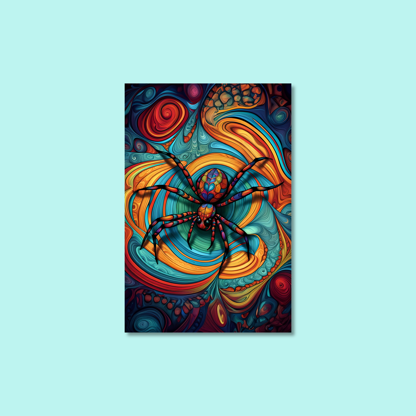 ABSTRACT SPIDER **UNFRAMED ART PRINT**