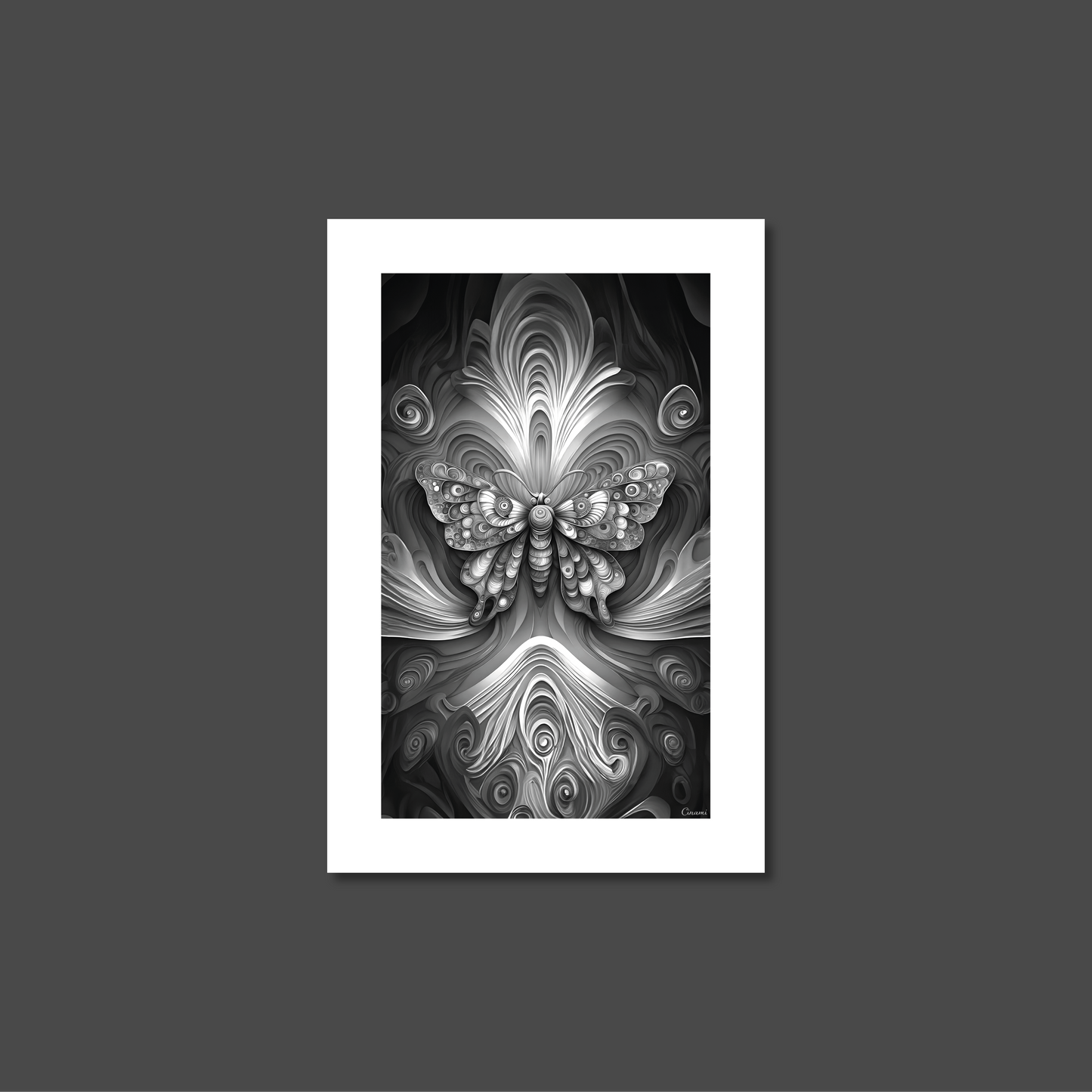 ABSTRACT BUTTERFLY **UNFRAMED ART PRINT**