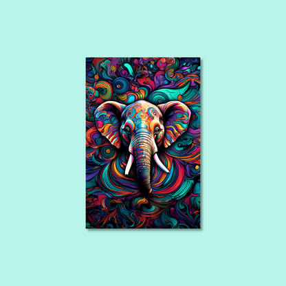 ABSTRACT ELEPHANT **UNFRAMED ART PRINT**