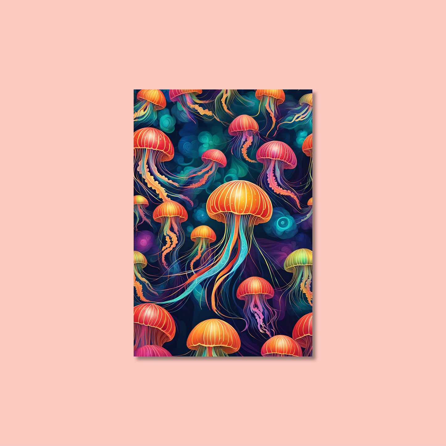 ABSTRACT JELLYFISH **UNFRAMED ART PRINT**