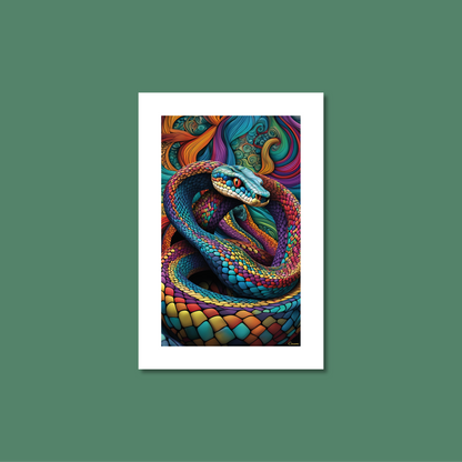 ABSTRACT COBRA **UNFRAMED ART PRINT**