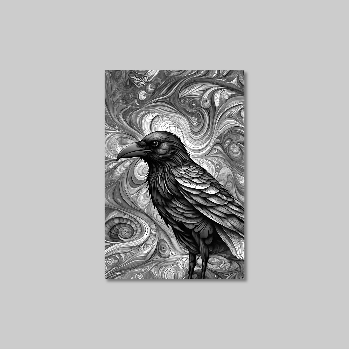 ABSTRACT CROW **UNFRAMED ART PRINT**