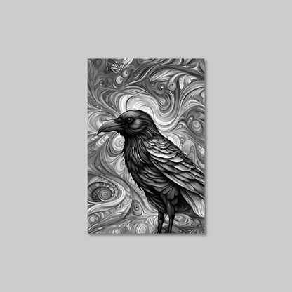 ABSTRACT CROW **UNFRAMED ART PRINT**