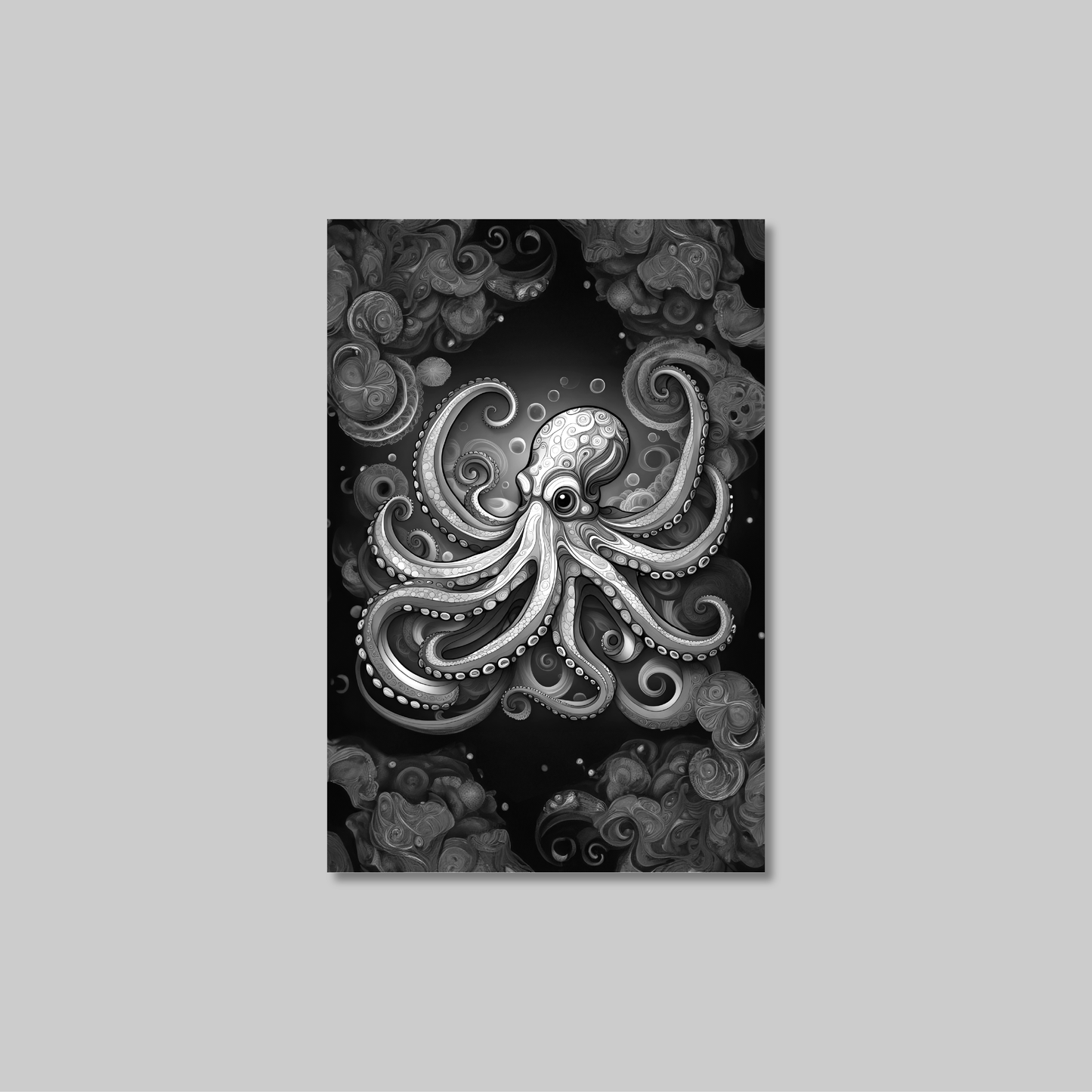 ABSTRACT OCTOPUS **UNFRAMED ART PRINT**