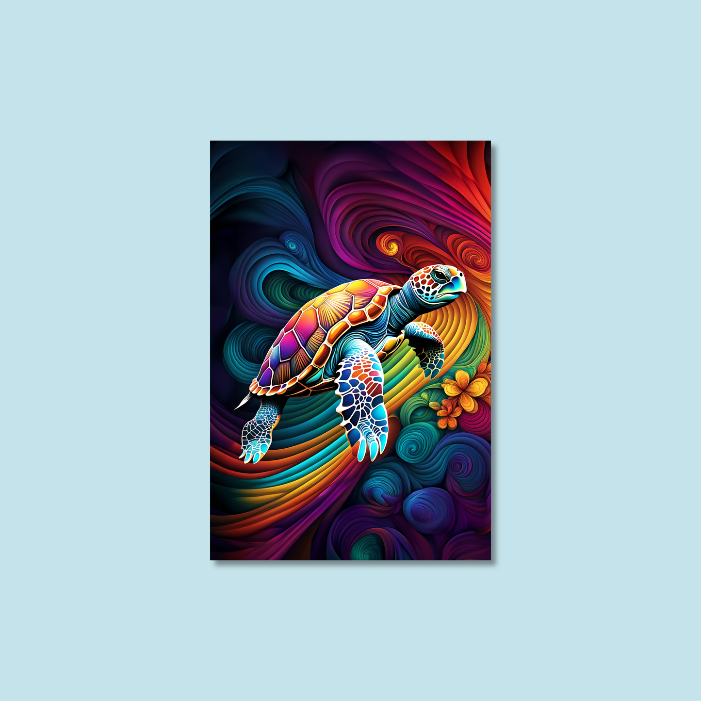 ABSTRACT TURTLE **UNFRAMED ART PRINT**