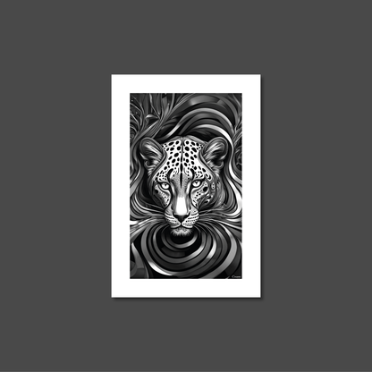 ABSTRACT LEOPARD **UNFRAMED ART PRINT**
