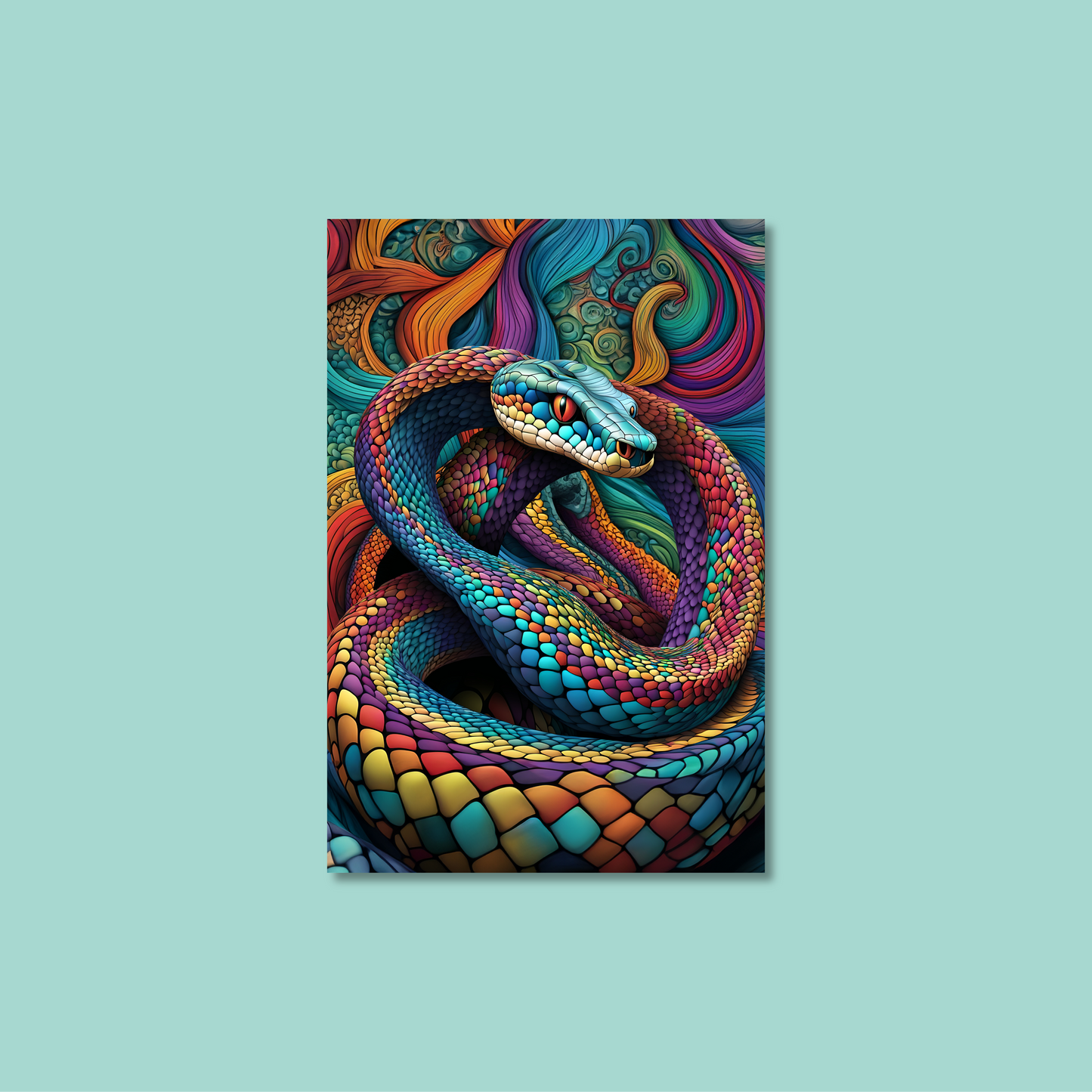 ABSTRACT COBRA **UNFRAMED ART PRINT**
