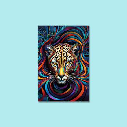 ABSTRACT LEOPARD **UNFRAMED ART PRINT**